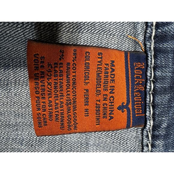 Rock Revival Pierre Distressed Denim Shorts Size 44 Men’s Y2K Revival Grunge - Picture 8 of 12